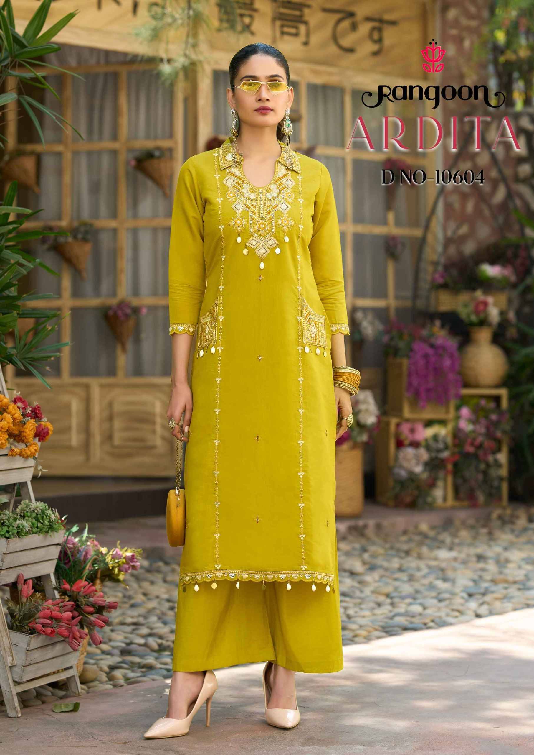 ARDITA By Rangoon 10601 to 10604 Series Beautiful Suits Colorful Stylish Fancy Casual Wear & Ethnic Wear Fancy Dresses At Wholesale Price